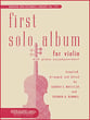 FIRST SOLO ALBUM VIOLIN SOLO cover